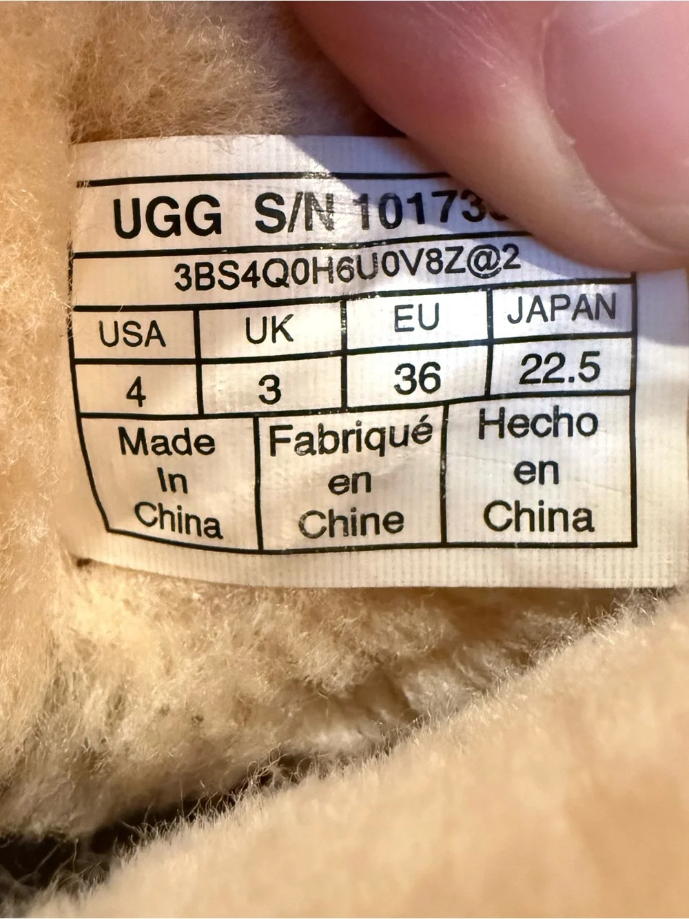 UGG Youth Mini Bailey Bow Boots Sheepskin Chestnut US 4 EU 36